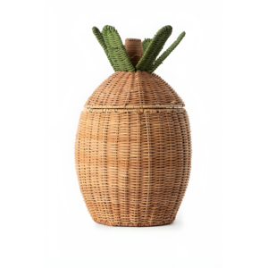 Best Quality Fruit Shape <b>Rattan</b> <b>Basket</b> Pineapple Kid Bed Room Decoration Handmade Natural <b>Baskets</b> Wholesale - Product Image 3