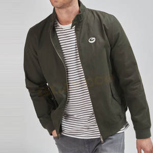 Veste en toile pour homme, MOQ faible, style urbain, avec logo personnalisé sur le devant, imperméable et coupe-vent, tailles personnalisées, prix abordable - Product Image 3