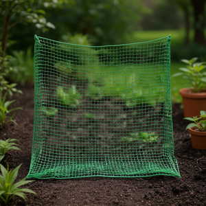 ตาข่ายโพลีโพรพิลีนสีเขียว ขนาด 5 ม. x 3.5 ม. หนา 3 มม. ขนาดตาข่าย 45 มม. สำหรับสวน - Product Image 3