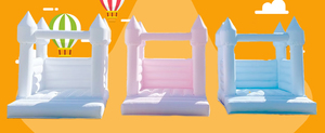 Maison de saut blanche gonflable commerciale château rebondissant porcelaine maison de <span class=keywords><strong>village</strong></span> de noël maison de rebond blanche bon marché - Product Image 6
