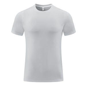 Camiseta de punto de entrenamiento físico de secado rápido para hombre con logotipo personalizado para deportes al aire libre y correr en verano - Product Image 6
