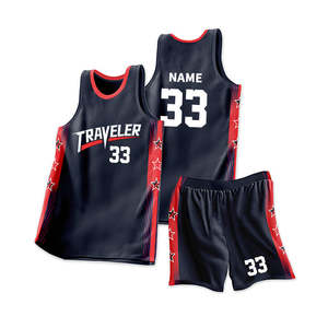 Conjunto de Uniforme de Baloncesto Personalizado de Poliéster/Algodón de Alta Calidad, Transpirable, de Secado Rápido, Estampado de Verano, Ajustable para Hombre - Product Image 1