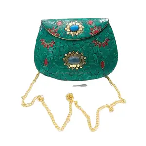 Japanese Style Beaded Handbag Metal Handbag Patchwork Design Chain Clutch Purse <b>Bags</b> Clutch <b>Bags</b> <b>for</b> Women - Product Image 2