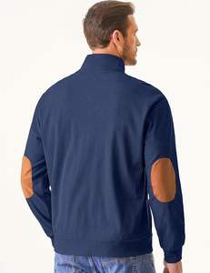 Sweat-shirt décontracté à manches longues en velours côtelé 100% pour homme, col montant, pull à boutons, automne 3D, broderie, poches à capuche - Product Image 4