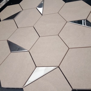 NaturaBlend-Mosaico de cerámica hexagonal de 73mm, mosaico vitrificado de cuerpo completo mate para paredes de dormitorio, paredes decorativas en salas de estar - Product Image 3