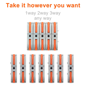 Nhỏ gọn 1P điện LEVER Nut nhanh chóng mùa xuân Push-in dây kết nối hợp kim nhôm ô tô điện ứng dụng Nylon nhà ở - Product Image 4