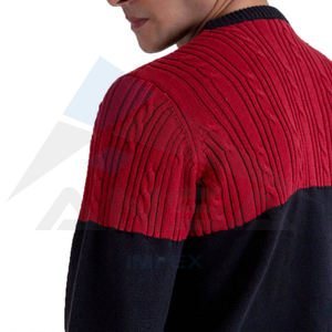 Vente en gros 2024 Meilleure vente Nouveau design Pull tricoté pour hommes à séchage rapide Couleur unie Respirant pour l'hiver - Product Image 4
