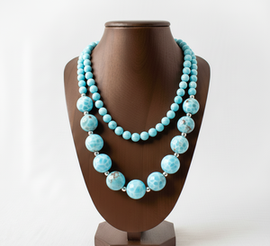 Collier tibétain en argent 925 de haute qualité de 18 pouces pour femmes, design géométrique noué à la main, tendance, perles de pierre de labradorite naturelle - Product Image 6