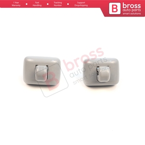 BDP1655-1ที่บังแดด2ชิ้นที่หนีบแบบตะขอสีเทาสำหรับ A1 A3 A4 B7 B8 B9 A5 A6 C6 Q2 Q3 Q5 TT exeo - Product Image 3