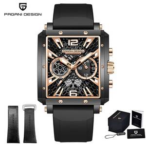 Montres pour hommes PAGANI DESIGN 1725, marque haut de gamme, montre habillée de luxe, quartz <span class=keywords><strong>VK64</strong></span>, montre pour hommes, chronographe sport, miroir saphir - Product Image 1