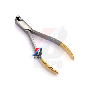 Cortador de alambre #20 Acción de corte frontal Alicates de ortodoncia Medio oro Manual - Product Image 1