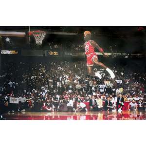 Michael Jordan Slam Dunk Contest <b>Poster</b> Durable Paper for Wall Decor - Product Image 1