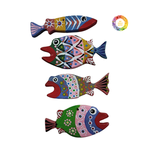 Souvenirs de poissons et d'éléphants en bois sculptés à la main-Fournitures d'artisanat distinctives pour la décoration intérieure et l'artisanat - Product Image 5