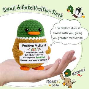 Pato Salvaje de Energía Positiva Personalizable Directo de Fábrica para el Hogar, Venta Caliente de Navidad, Artesanía Textil y de Tela al por Mayor - Product Image 2