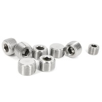 Bouchons de vidange de carter d'huile hydraulique mâles en acier inoxydable DIN 906 à filetage conique NPT BSPT avec embout hexagonal interne