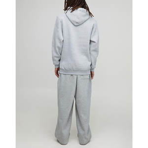 Sweat-shirt à capuche classique en molleton de coton avec poche kangourou pour homme - Product Image 5