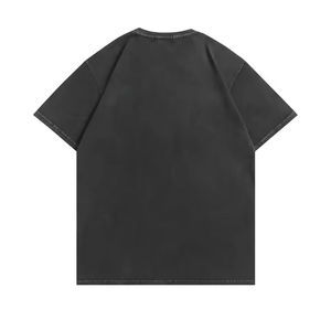 Camisetas para Hombre con Lavado Ácido al por Mayor, Camisetas Lisas de Estilo Urbano, Camisetas con Patrón Regular, Camisetas Personalizadas con Bordado y Parches Desgastados - Product Image 2