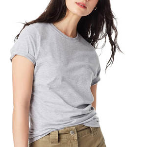 T-shirt de course pour femme, écologique, à séchage rapide, respirant, léger, extensible, pour la salle de sport, l'entraînement, 100% coton - Product Image 1
