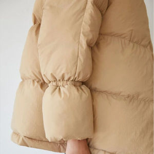 Veste matelassée en toile solide imperméable de haute qualité pour homme, rembourrage en polyester, légère, fermeture éclair sur le devant, veste d'extérieur d'hiver - Product Image 4