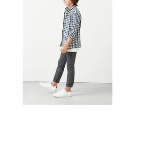 Pantalons décontractés pour enfants en jean éco-responsable en spandex/coton à taille haute pour l'automne, prix de gros pour garçons, couleur résistante à la décoloration, respirant - Product Image 4