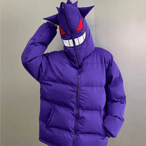 Haute qualité hiver orignal rembourré doudoune coton hommes à capuche surdimensionné Streetwear pleine fermeture éclair à capuche vers le bas manteau unisexe - Product Image 2