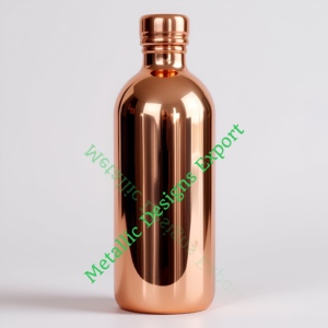 Botella de agua cuadrada de cobre con diseño elegante Botella Ayurvédica a prueba de fugas de 1000ml para una hidratación saludable Amplio tamaño personalizado disponible - Product Image 3