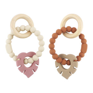 Anillo de Madera Suave, Libre de BPA, de Grado Alimenticio, con Silicona, Juguetes de Dentición para Bebés, Venta al por Mayor 2026, Nuevo, Lindo Mordedor para Bebés - Product Image 1