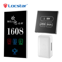Placa Electrónica Táctil para Puerta con Timbre, Indicador de Número de Habitación, Letrero de Aleación de Zinc 120mm*230mm, 2 Años de Garantía, LS-C162 6 en 1