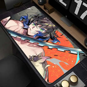 XXL Demon Slayer Inosuke Hashibira <b>Mouse</b> Mat Waterproof Square Heated Gaming Playmat with Wireless Charging Feature - Product Image 6