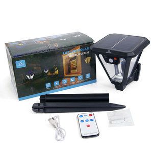 Lampada Solare LED Automatica 5W per Giardini Esterni, Luce Bianca Calda, Impermeabile IP65, Corpo in PC, Alimentazione DC, Certificata ROHS - Product Image 1