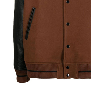 Personnalisé de haute qualité personnalisé tache Varsity vestes fermeture à glissière unisexe formelle toile imperméable coupe-vent laine doublure veste - Product Image 6