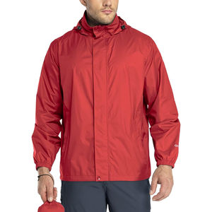 Packable Rain <b>Jacket</b> <b>Men's</b> Lightweight Waterproof Rain Shell <b>Jacket</b> Raincoat with Hood for Golf <b>Cycling</b> Windbreaker - Product Image 5
