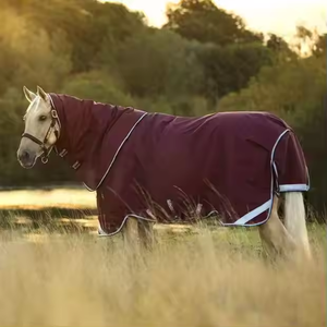 Tapis d'hiver durables et abordables pour chevaux avec conception personnalisée imperméable et matériau extérieur en polyester à 100% - Product Image 3