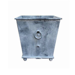 Premium Quality Metal <b>Square</b> Flower Planter Vintage Look Galvanized Planter <b>Pot</b> for Outdoor Decoration - Product Image 5