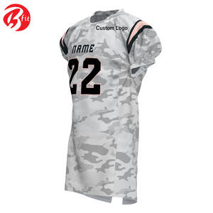 Nom et numéro de l'équipe 100% maillot de football américain sublimé Style Unique hommes portent des hauts de football américain à la mode - Product Image 2