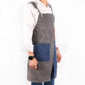 Delantales de peluquero ligeros al por mayor a la venta Delantales de peluquero hechos de algodón de primera calidad - Product Image 3