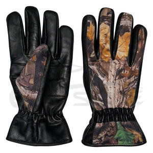 Venta al por mayor de guantes de piel de oveja de camuflaje digital de diseño personalizado compatible con pantalla táctil invierno cálido guantes cómodos proveedor - Product Image 1