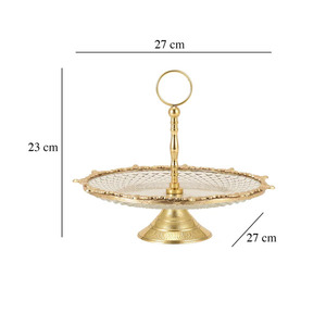 Soporte escalonado para servir pasteles para hermosas exhibiciones de postres Soporte elegante para servir pasteles de metal para eventos modernos - Product Image 3