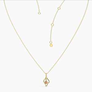 Collar artístico de rubí rojo natural Plata de Ley 925 sólida 18K chapado en oro antiguo minimalista clásico joyería fina aniversario - Product Image 4