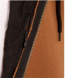 Alta calidad al por mayor de algodón polar con capucha 1/4 Zip hombres Sudadera con capucha liso Vintage bordado personalizado hombres Sudadera con capucha para invierno - Product Image 4