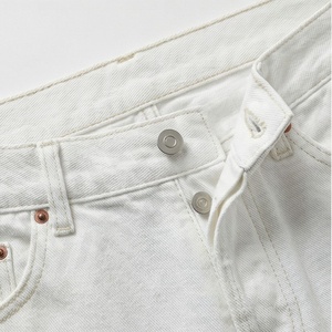 Jeans de mezclilla de mujer de talla grande, de cintura media, de pierna ancha, holgados, rectos, transpirables, de secado rápido, personalizables en color, para verano - Product Image 4