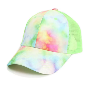 หมวก Tie Dye กลางแจ้ง Trucker หมวกเบสบอลออกแบบลวดลายสำหรับใช้งานกลางแจ้ง - Product Image 1