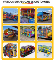 Aire de jeux mobile commerciale pour enfants, équipement de zone souple portable pour intérieur et garage, ensemble de location pour événements et entreprises, adapté aux tout-petits