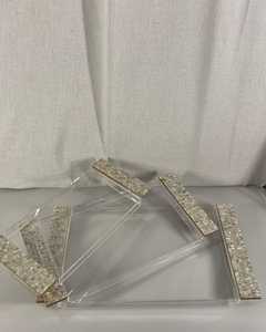 ถาดเสิร์ฟช็อกโกแลตอะคริลิคสำหรับห้องนั่งเล่น สำหรับเทศกาลรอมฎอนและอีด โอกาสพิเศษ ของตกแต่งโต๊ะหรูหรา ระดับไฮเอนด์ ประดับมุก - Product Image 1