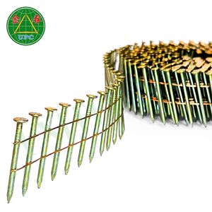 1-3/4 "x 0.086 9000pcs Clous à bobine de fil tige de vis tige lisse, revêtement jaune pour la fabrication de palettes à partir de l'usine leader du Vietnam - Product Image 1