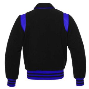 Vestes d'université Letterman à la mode de Style côtes et épaules bleues Logos personnalisés et couleurs de la veste d'université pour hommes et femmes - Product Image 2