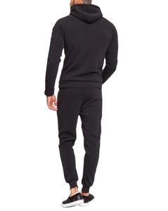 Sweat à capuche blanc élégant de haute qualité Streetwear pantalon de survêtement et sweat à capuche en coton polaire lourd ensemble survêtement hommes - Product Image 1