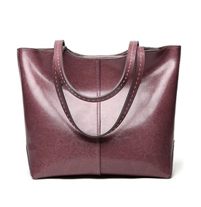 Classy Women's Vintage Style Genuine <b>Leather</b> Tote Bags Handbag Zipper Closure Shoulder Bag Handmade <b>Shopping</b> Purse - Product Image 3