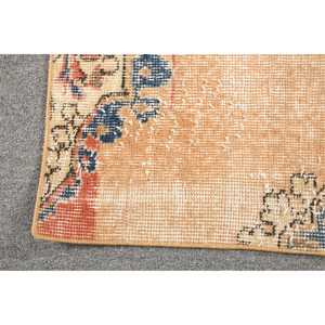 Tapis de 1,6 x 3,2 pieds, tapis turc vintage, tapis uni brun - Product Image 5
