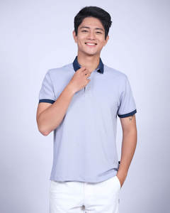 Design classique Polo Homme col et manches poignets tissu extensible Polo à capuche Couple uniforme vêtements pour hommes fabriqués au Vietnam - Product Image 4